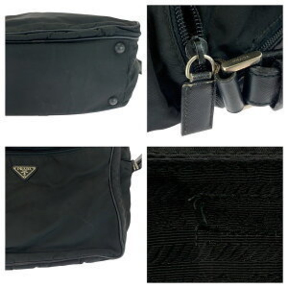 Prada Shoulder Black Triangular Briefcase Bag Bus… - image 5